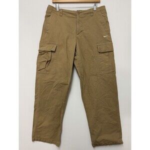 Nike SB Kearny Cargo Pants Mens 34x30 Khaki Tan Straight Leg Skateboarding Gear